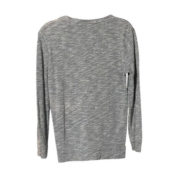 Mark Law Luxury Tee Shirt Size Small Long Sleeve Gray Neutral Basic Minimalist - Picture 3 of 9
